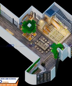 Mẫu thiết kế trường học lớp học 3d #8